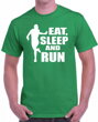 Vtipné,motivačné, športové tričko pre bežcov a nadšencov behu -Bežecké tričko - Eat, sleep and run