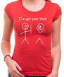 Originálne dámske tričko s vtipnou potlačou-Dámske tričko - I´ve got your back-mám tvoj chrbát