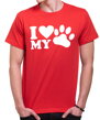 Originálne a milé tričko pre milovníkov psíkov alebo psíčkarov -Tričko - I love my dog