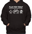 Športovo- motivačná mikina pre všetkých bajkerov, milovníkov bicykla, Cyklistická mikina - Dnešný plán