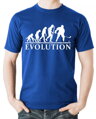 Vtipné motivačné športové tričko pre hokejistov a nadšencov ľadového hokeja zo série evolúcia-Tričko Evolúcia Hokej