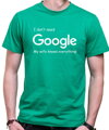 T-shirt - I don`t need Google, my wife knows everything!