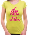 T-shirt - Keep calm and buy shoes (women's)