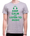 T-shirt - KEEP CALM AND LISTEN TO MUSIC