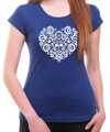 Women's T-shirt - Folk pattern heart