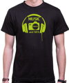 T-shirt - music, photo and sex