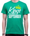 Men's T-shirt - KINGS ARE BORN IN ... (choose month)