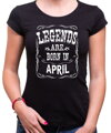 Birthday's t-shirt - LEGENDS ARE BORN IN ... (chose month)