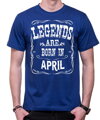 Birthday's t-shirt - LEGENDS ARE BORN IN ... (chose month)