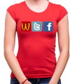Women's T-shirt - WTF Social sites