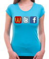 Women's T-shirt - WTF Social sites