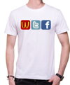 T-shirt - WTF Social sites