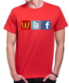 T-shirt - WTF Social sites
