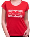 Women's T-shirt - Folk pattern heart