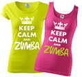 Women's T-shirt/singlet Keep Calm and Zumba