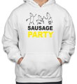Vtipná seriálová mikina z kolekcie párty,na správnej klacek /sausage párty-Mikina- Sausage Party