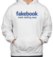 UNISEX vtipná mikina pre fanúšikov vtipu a recesie na známu sociálnu sieť, vhodné ako darček-Mikina fakebook - made stalking easy