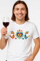 Women's T-shirt - Folk pattern birds