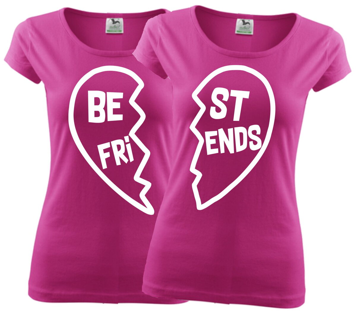 Women's friendships t-shirts BEST FRIENDS ǀ Fajntričko.com