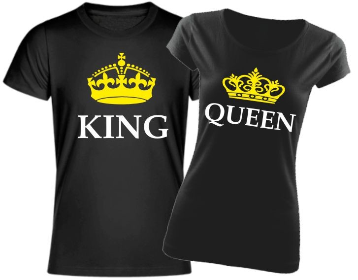 partner's: women's / QUEEN KING t-shirt | Fajntričko.sk