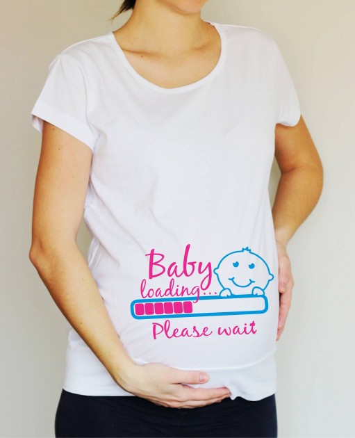 Mamma & Baby Shirt per la gravidanza Baby Loading Maglietta