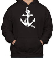 Skvelá námornická mikina pre vodákov ,námorníkov,kapitánov z kolekcie šport a motivácia-Námornická mikina - Kotva