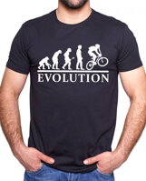 Originální vtipné, motivační sportovní tričko pro cyklisty - bikery ze série evoluce-Tričko Evoluce Kolo