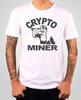 Originálne Krypto tričko pre všetkých hodlerov, fanúšikov bitcoinu zo série Kryptomeny-Krypto tričko - Crypto miner