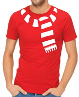 Originálne zábavne darčekové tričko zo série vianočné motívy ,Tričko - falošný šál
