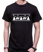 Vtipné vianočné tričko vhodné ako darček pod stromček či vianočnú párty-Tričko - Vianočné soby