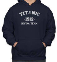 Cool mikina pre fanúšikov lode Titanic, s dátumom potopenia lode,vhodná ako darček-Mikina Titanic