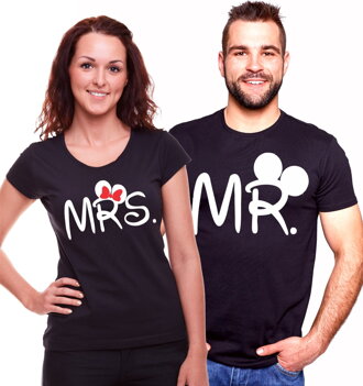 Men's / women's t-shirt Mr., Mrs. Mickey.