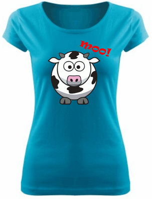Dámske tričko - Krava Moo!