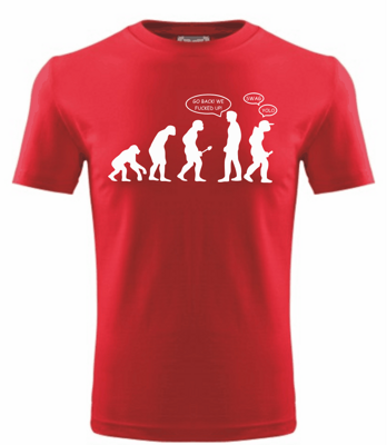 T-shirt - Go back ! - evolution (UNISEX)