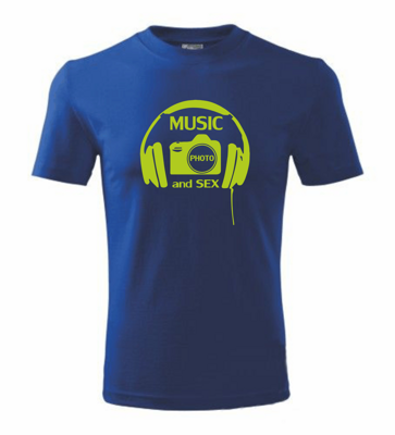 T-shirt - music, photo and sex