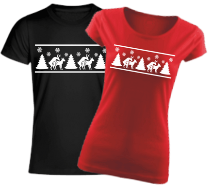 T-shirt - Christmas reindeer