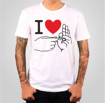 T-shirt- I love sex - fingers