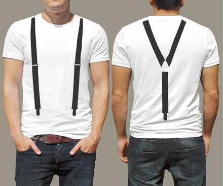 T-shirt - Fake suspenders