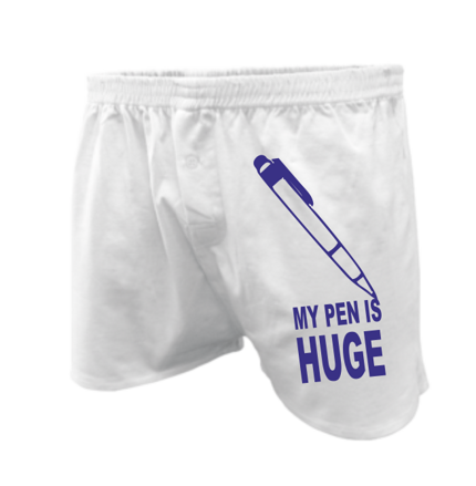 Men's boxers - My pen is huge