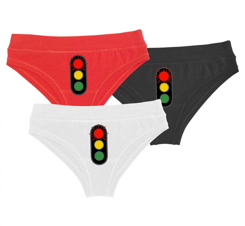 Panties - Traffic light - red
