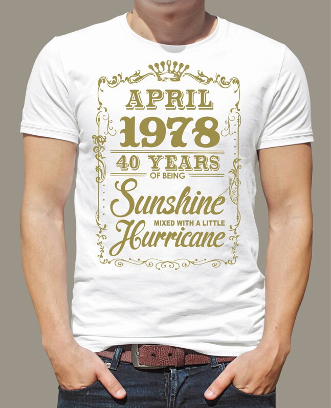 Birthday's t-shirt - XX yeaes of beeing sunshine