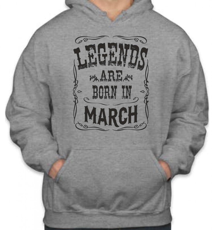 Birthday's Hoodie - LEGENDS ARE BORN IN ... (chose month)
