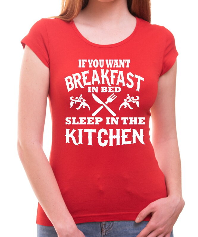 Women's T-shirt - Breakfast in bed