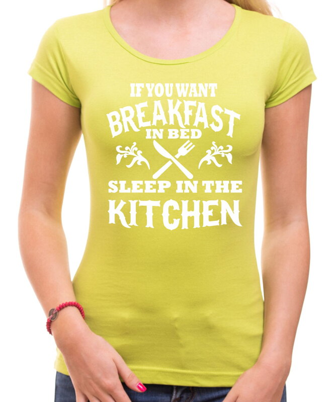 Women's T-shirt - Breakfast in bed