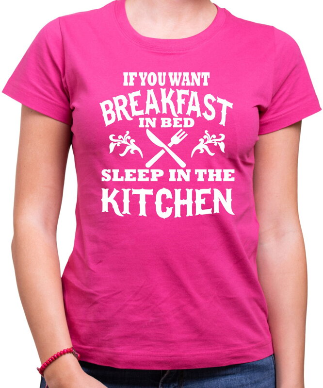 Women's T-shirt - Breakfast in bed