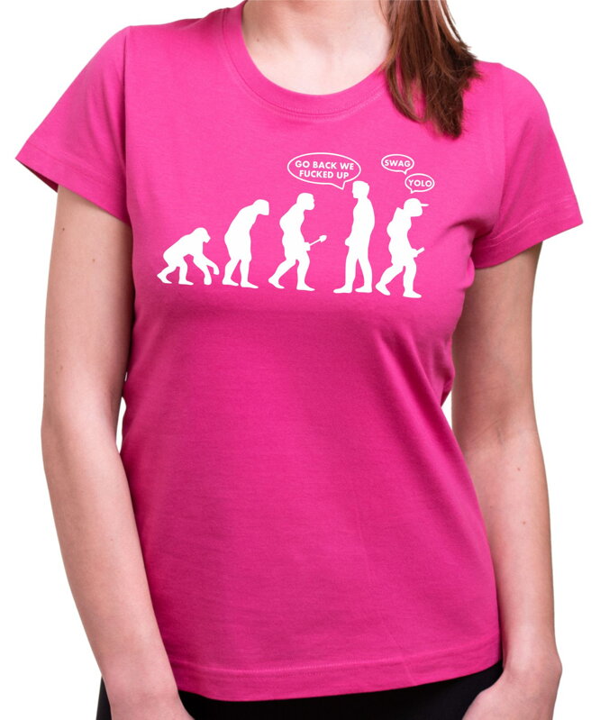 T-shirt Go back! - evolution (women)