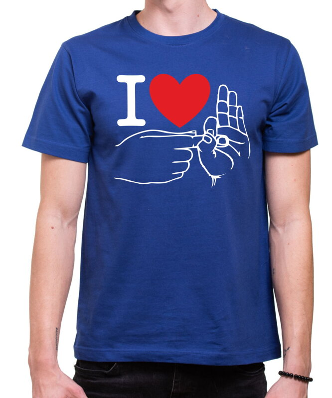 T-shirt- I love sex - fingers