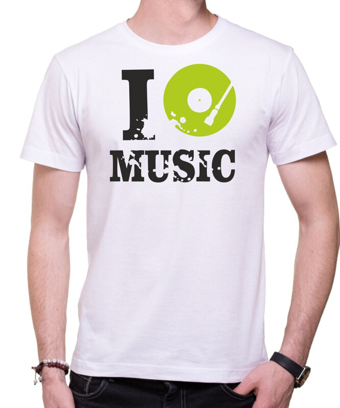 T-shirt - I MUSIC men's/woman