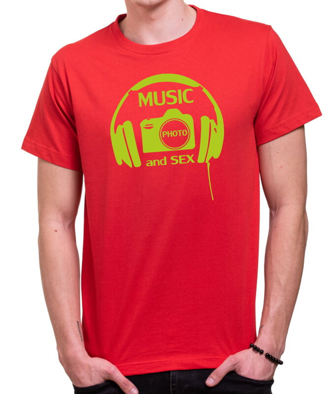T-shirt - music, photo and sex
