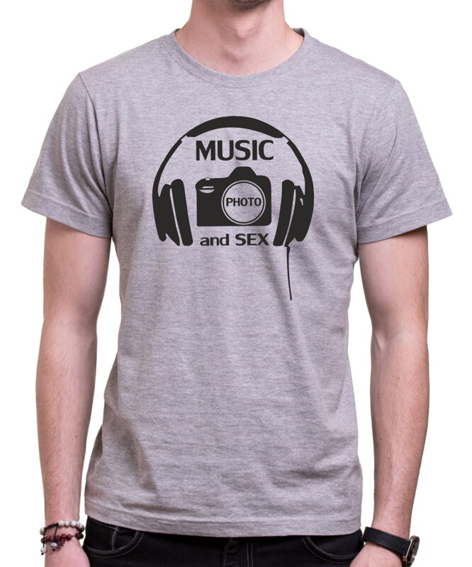 T-shirt - music, photo and sex
